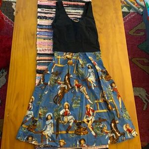 Cute retro rock steady cowgirl dress. This is suuuuuper flattering on.
